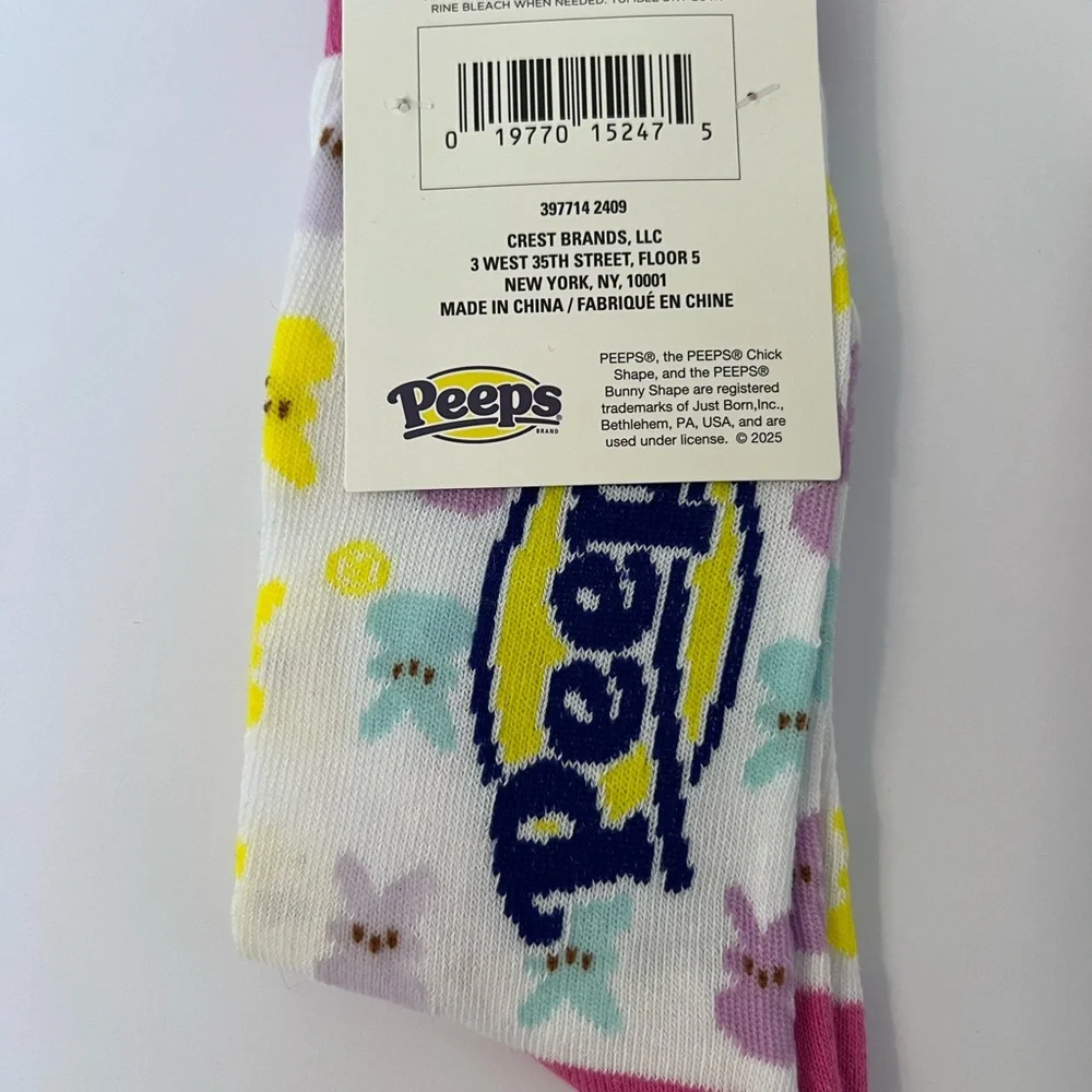 Peeps Themed Socks Set of 3 Womens crew socks Easter Sz 5-9.5 - Picture 4 of 9